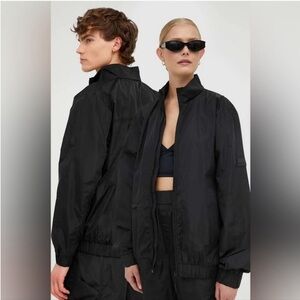 NWT RAINS Black Track Jacket Unisex Small